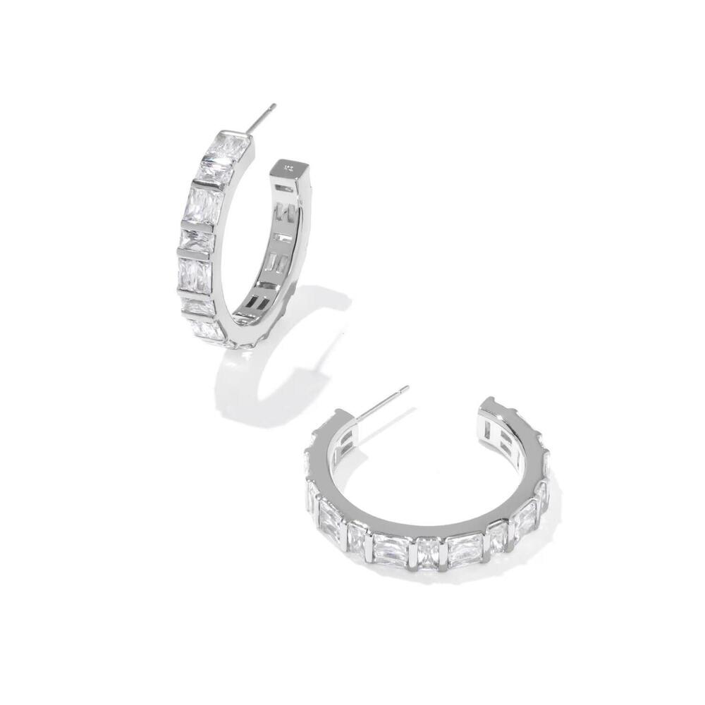 NEW KENDRA SCOTT women's jamie earrings in silver